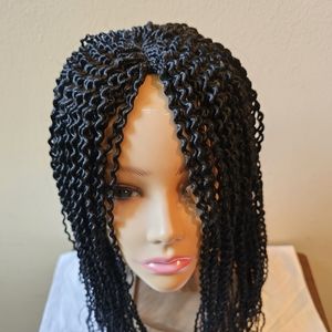 Braided wig lace part